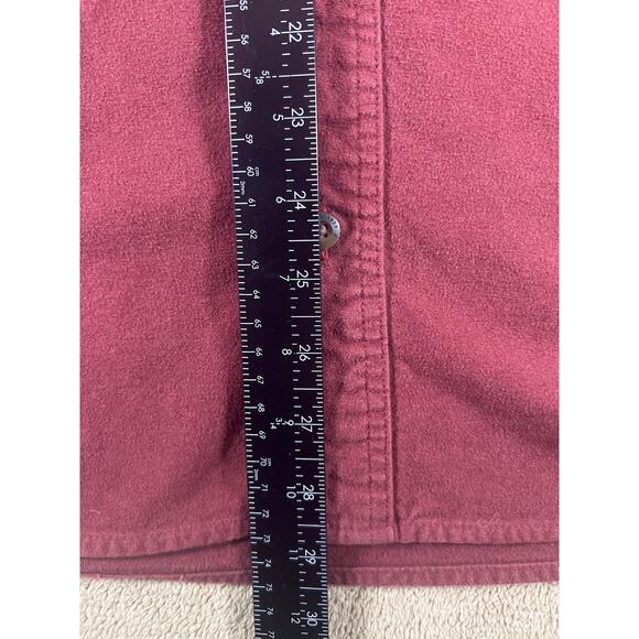 Eddie Bauer Men's Outdoor Outfitter Double Pocket L/S Shirt, Burgundy, Size: XL - Picture 3 of 8